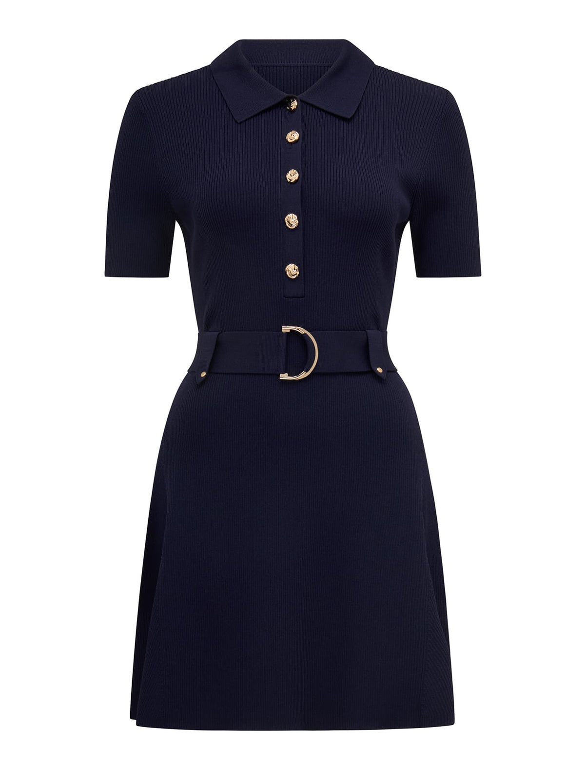 Lilah Utility Mini Dress Navy_mannequin