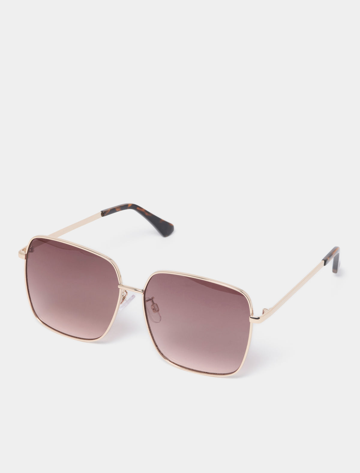 Sadie Oversized Square Sunglasses Gold_mannequin