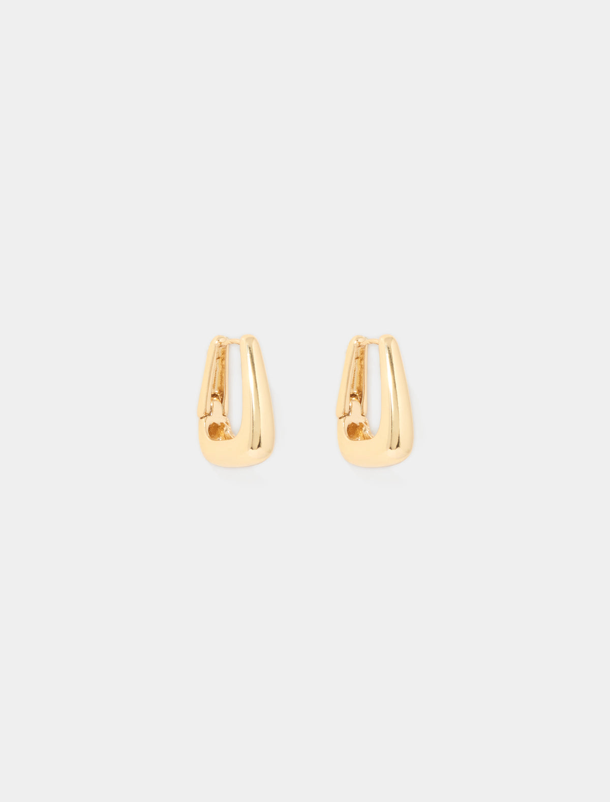 Catherine Hinge Earrings Gold Plated_mannequin