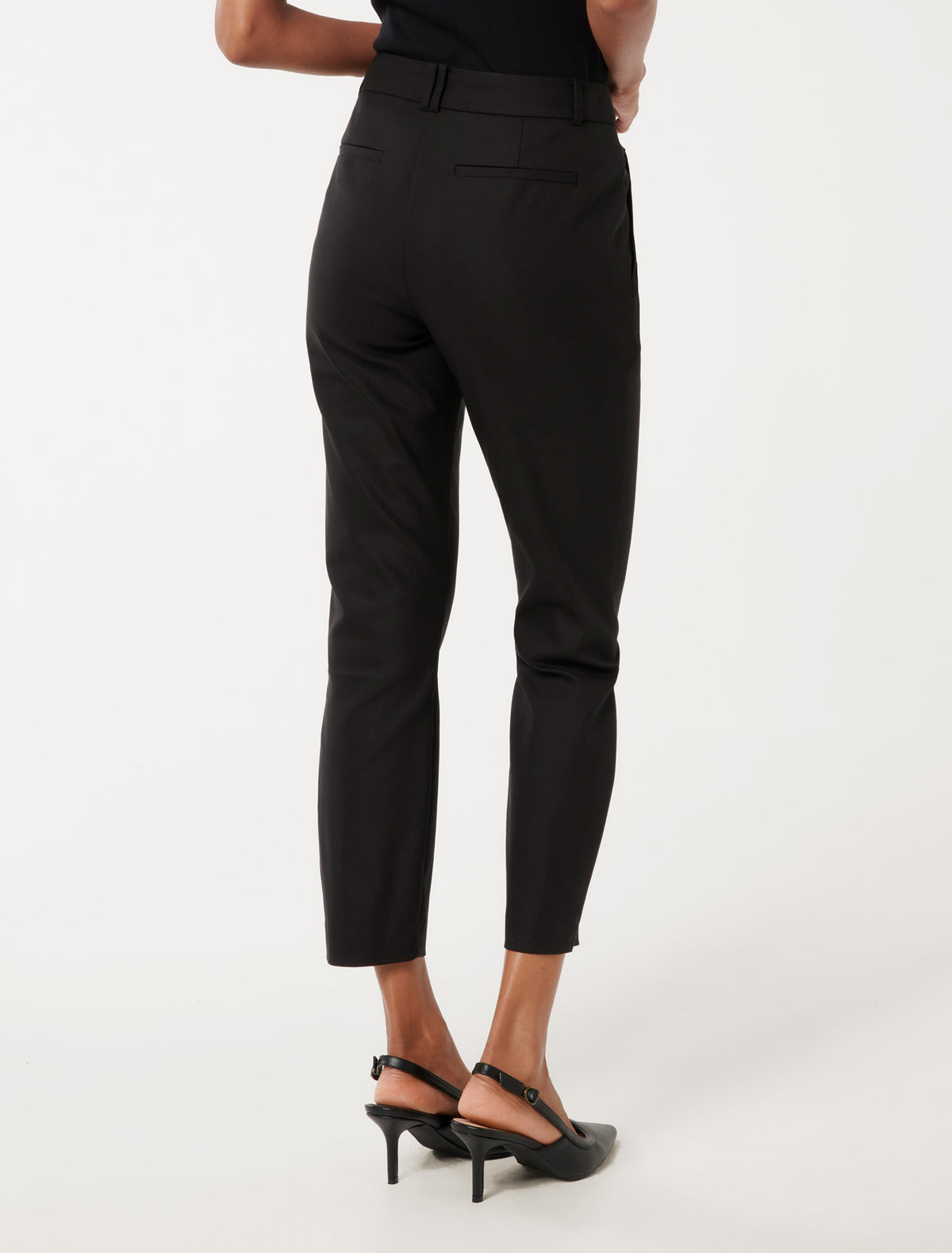 Mindy Petite 7/8 Slim Pants Black
