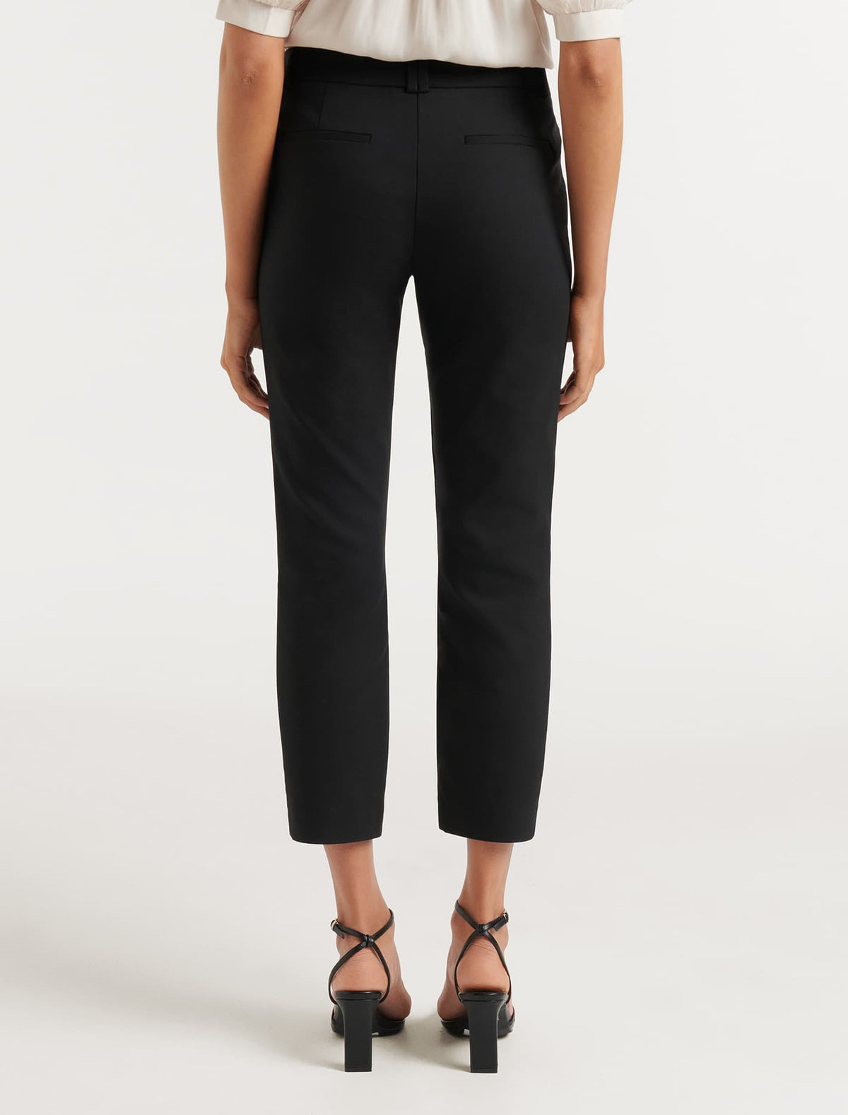 Mindy Petite 7/8 Slim Pants Black