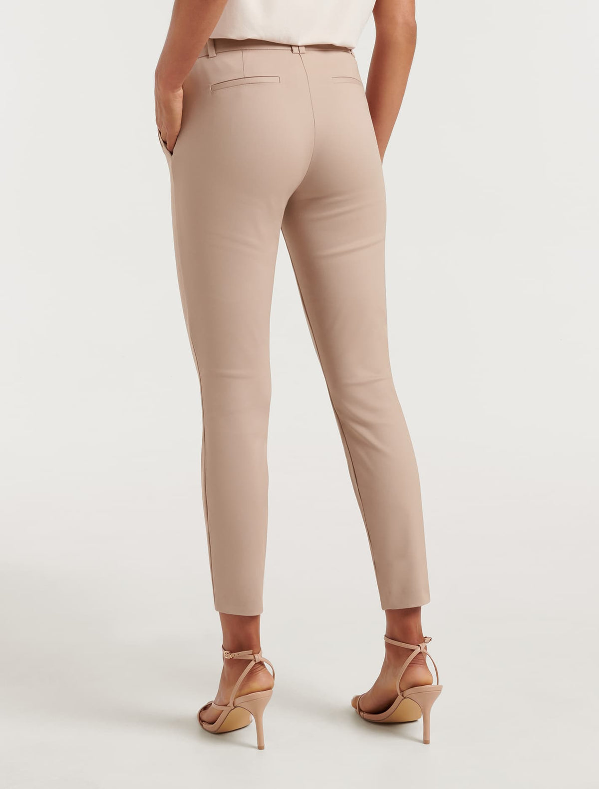 Mindy Petite 7/8th Slim Pants Fawn