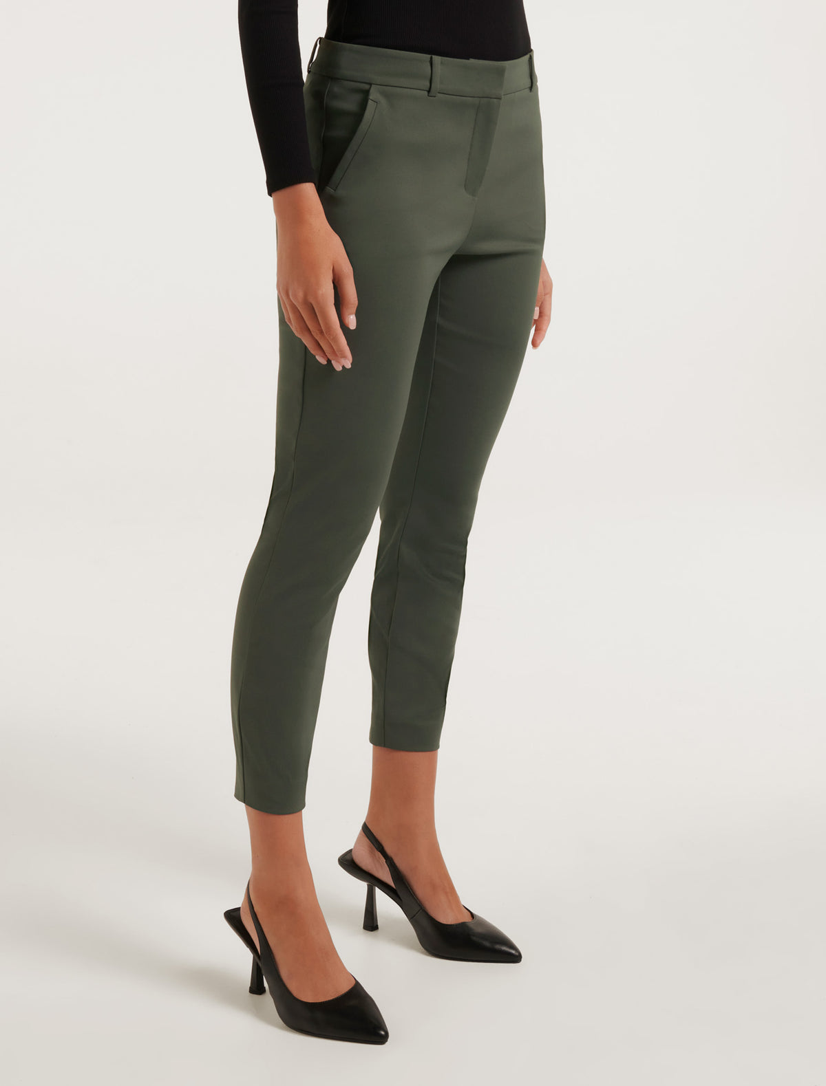 Grace 7/8th Slim Pants Poison Ivy