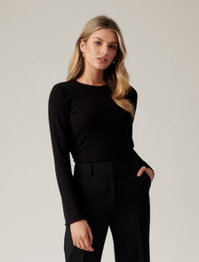 Sofia Flare Sleeve Top Black