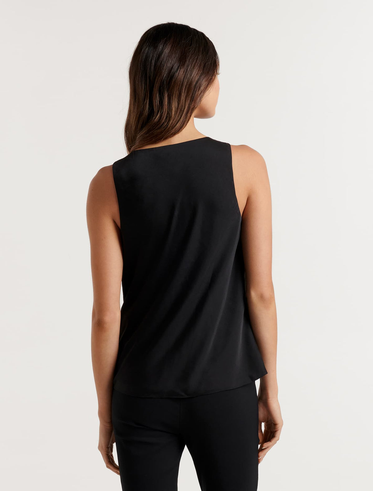 Hailey Cowl Cami Black