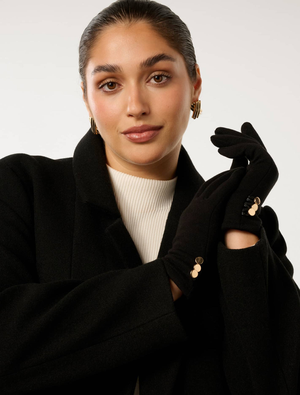 Bernie Button Glove Black