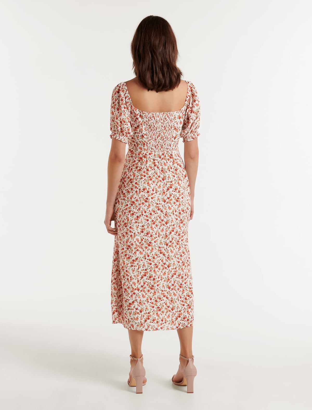 Brianna Printed Midi Dress Ashburn Ditsy