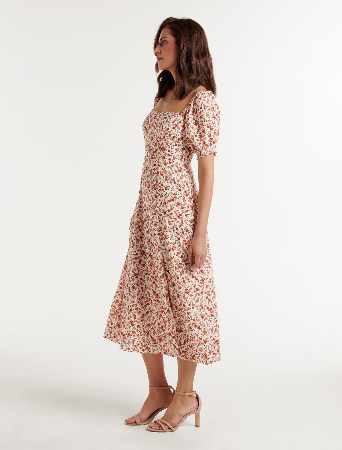 Brianna Printed Midi Dress Ashburn Ditsy