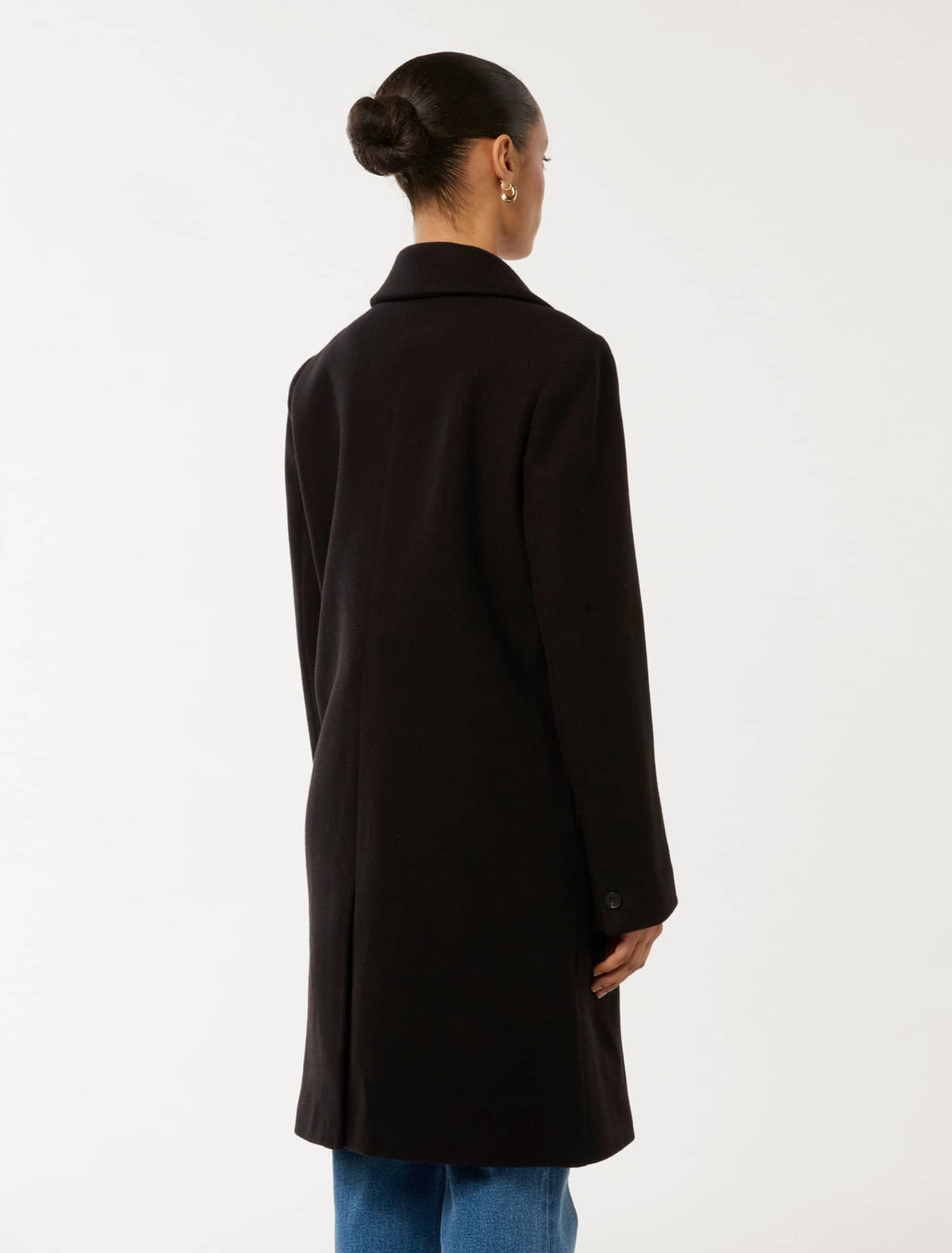 Shelley Petite DB Coatigan Black