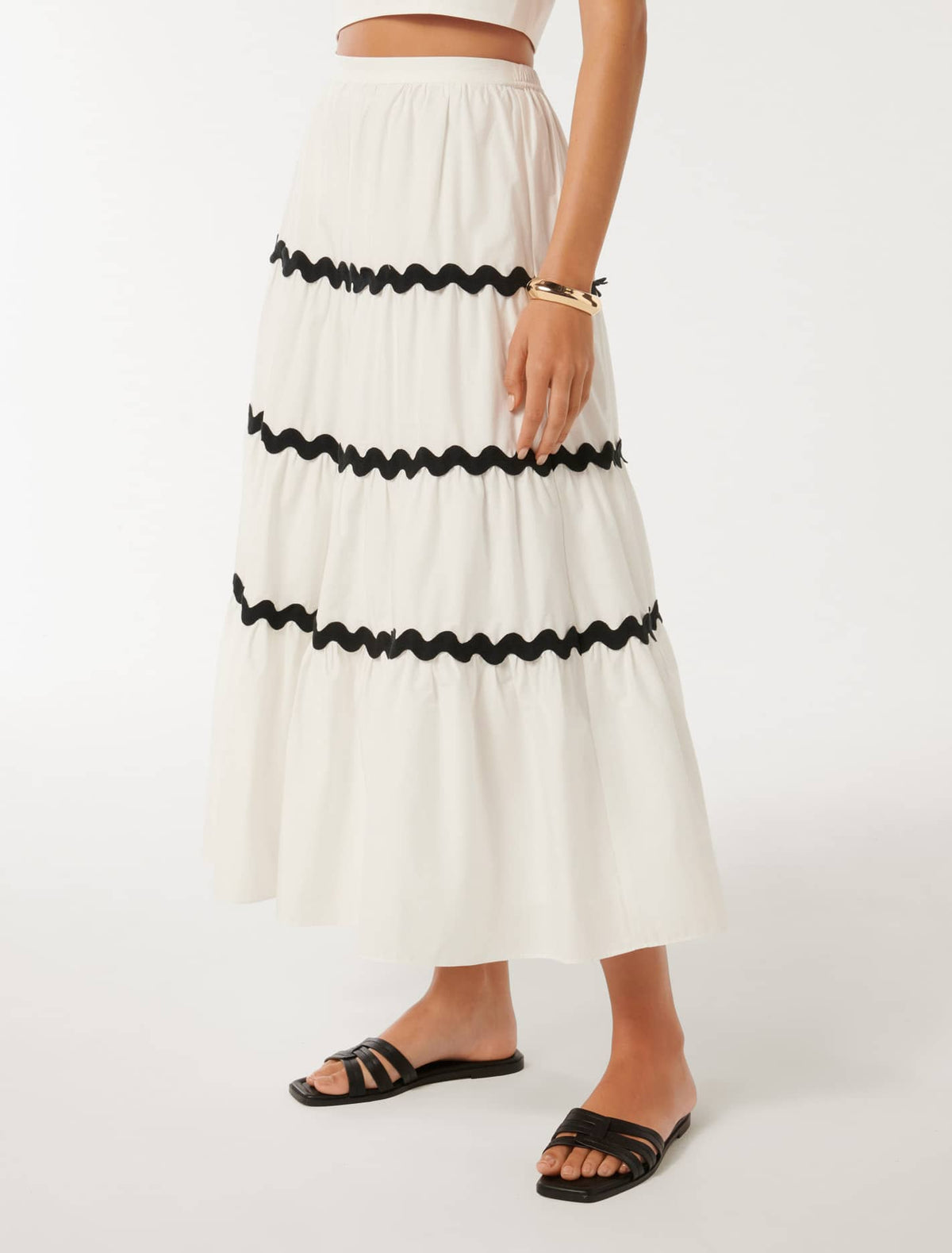 Lissy Ric Rac Maxi Skirt Porcelain Co-Ord