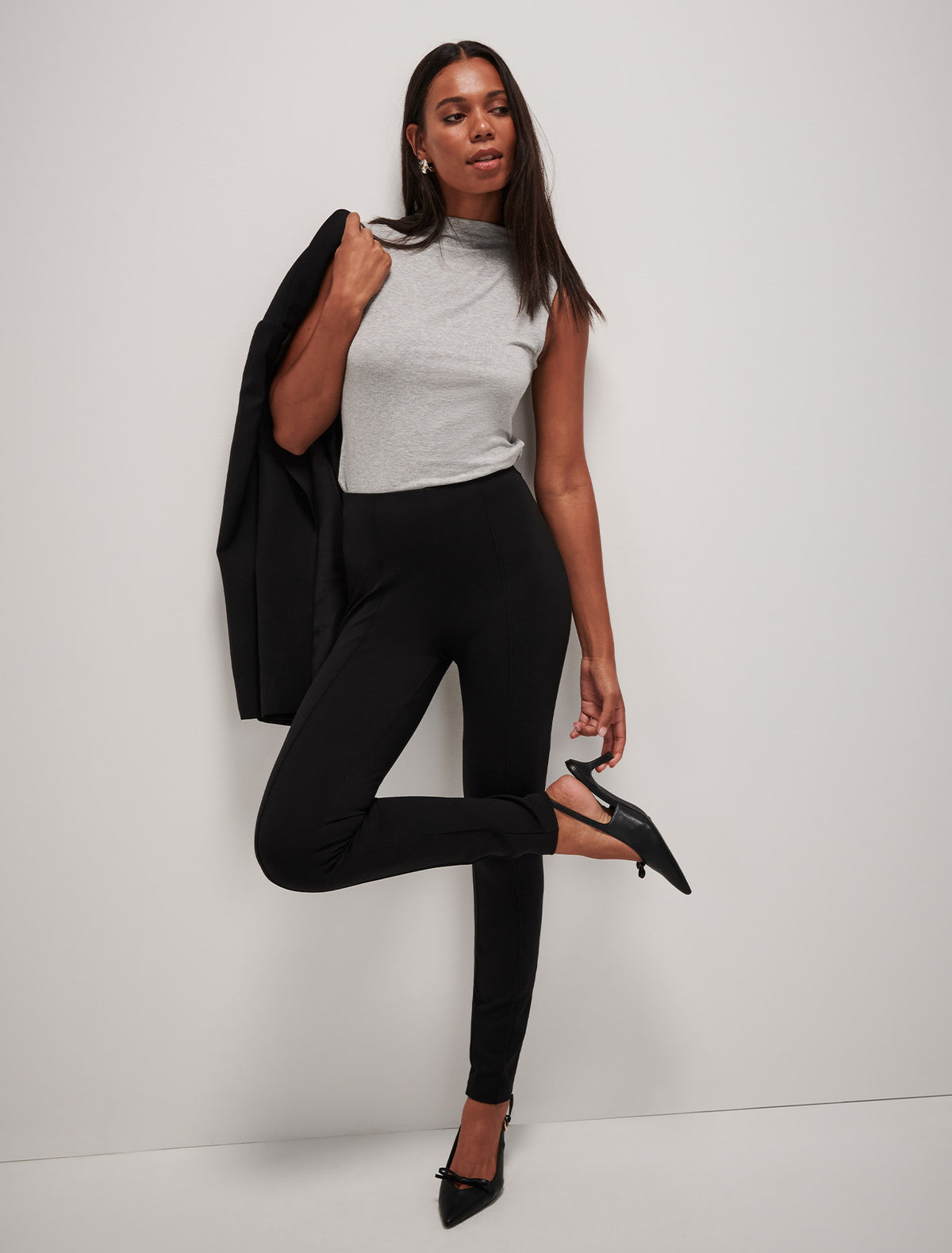 Carrie Ponte Leggings Black