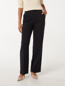 Fiora Straight-Leg Pants Navy