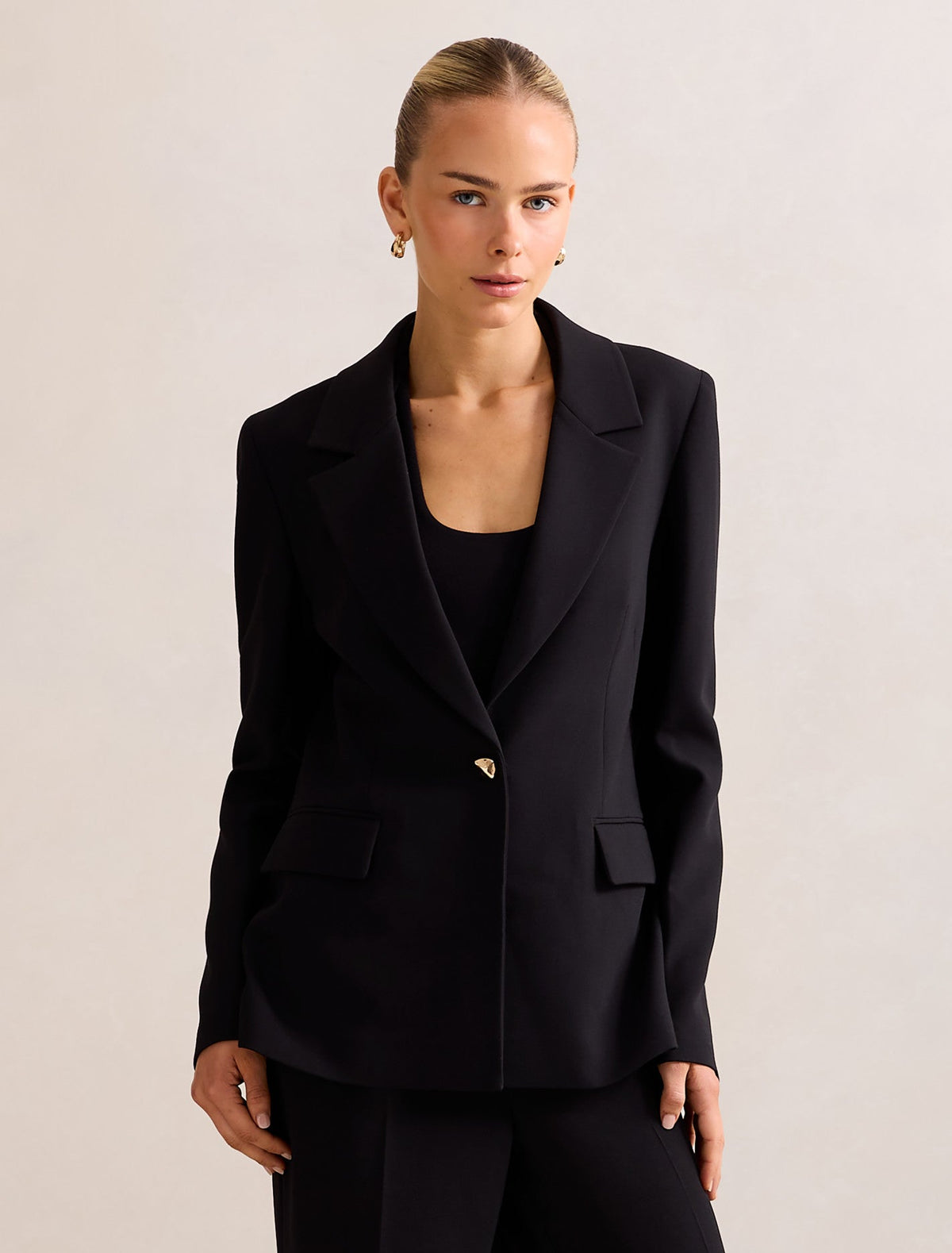 Victoria Single Breasted Blazer Black