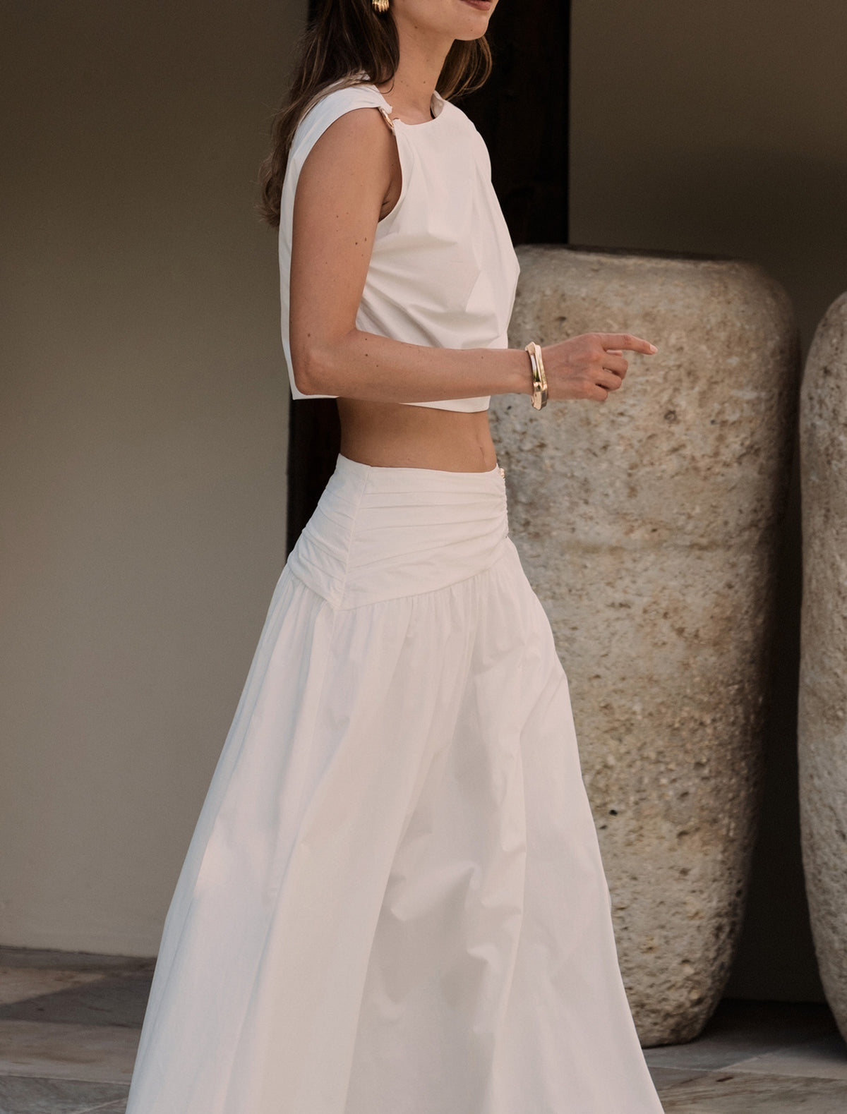 Dottie Hardware Maxi Skirt Porcelain Co-Ord