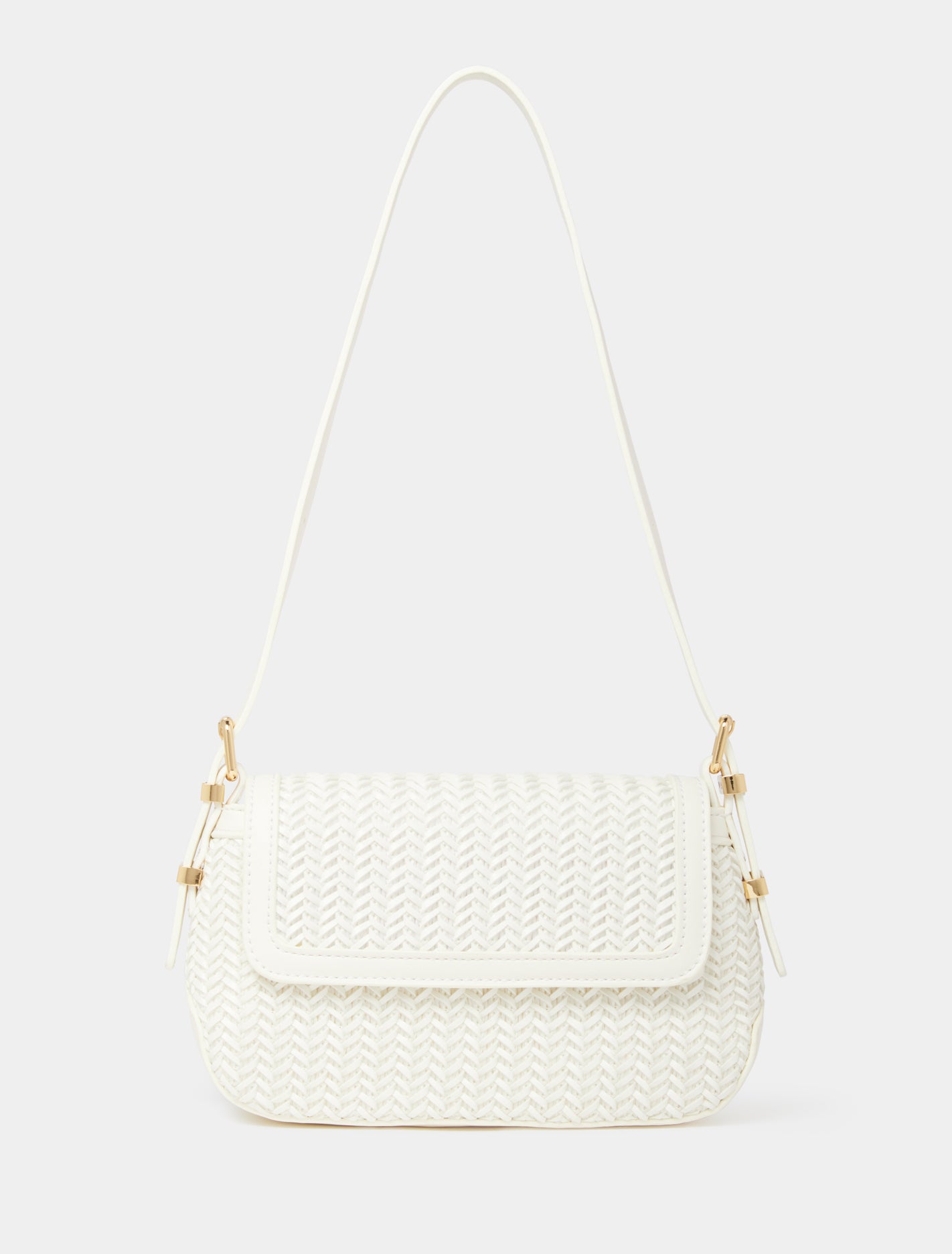White over shoulder handbag outlet
