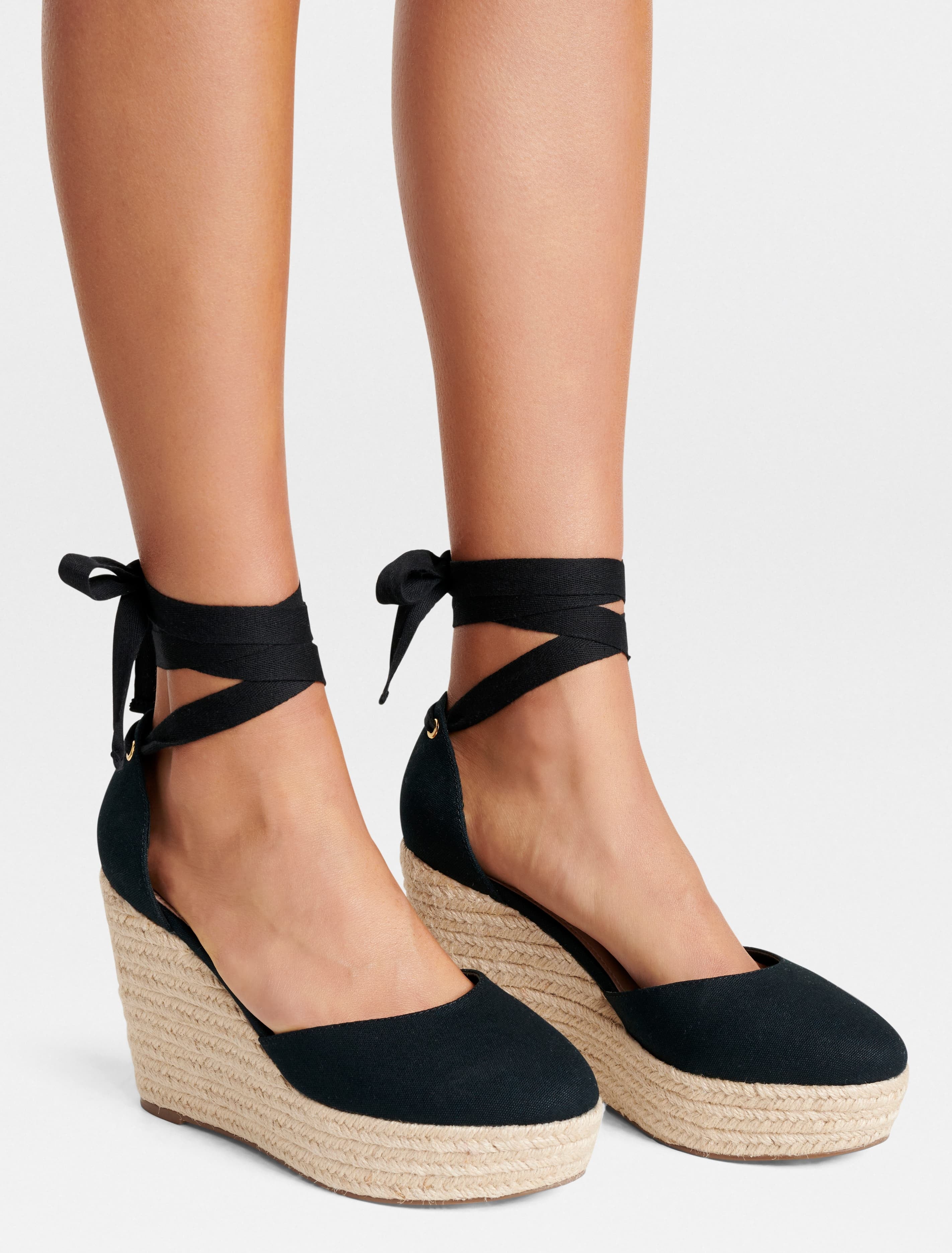 Martha Covered-Toe Espadrille Wedges - Women's Fashion | Forever New