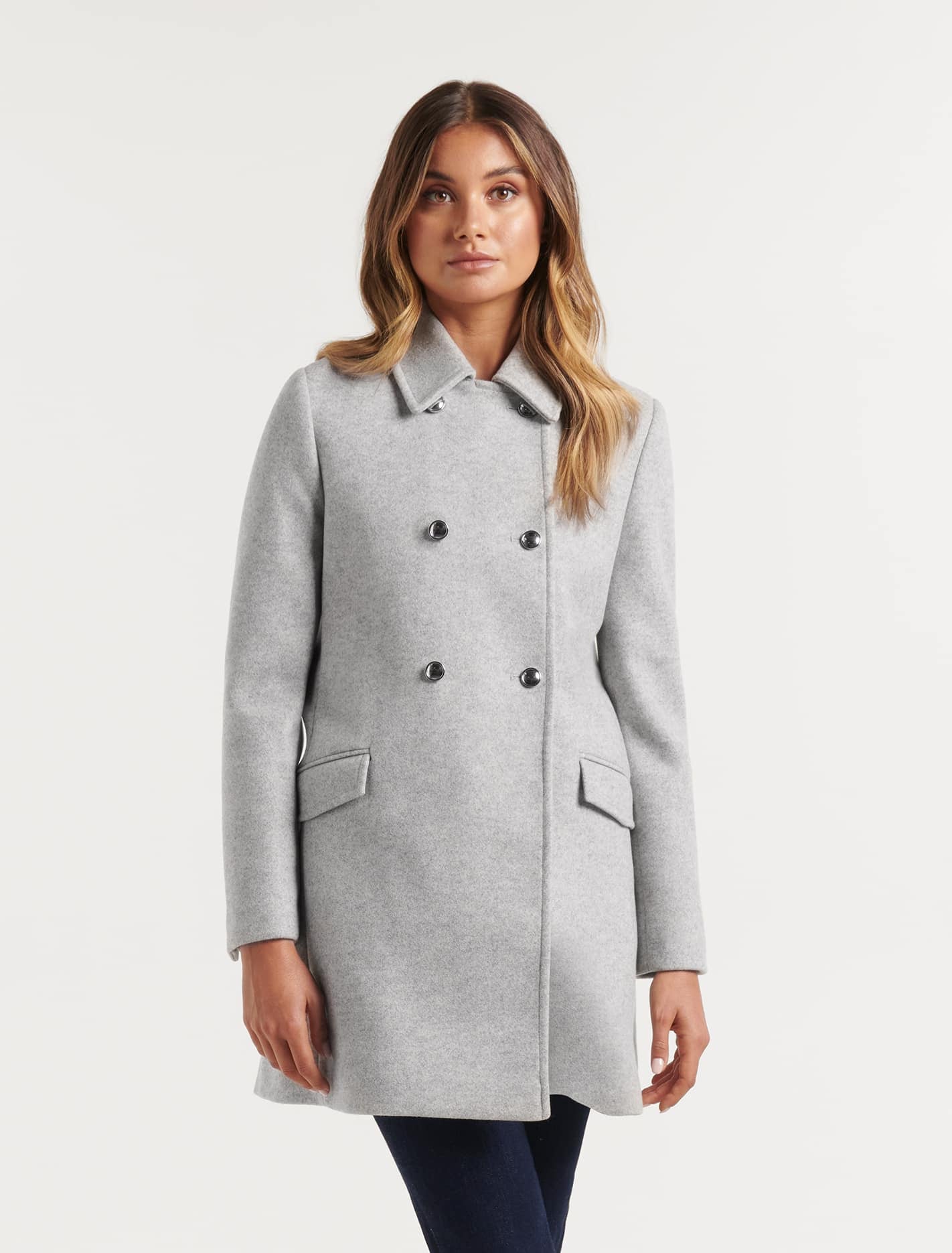 Grey dolly top coat