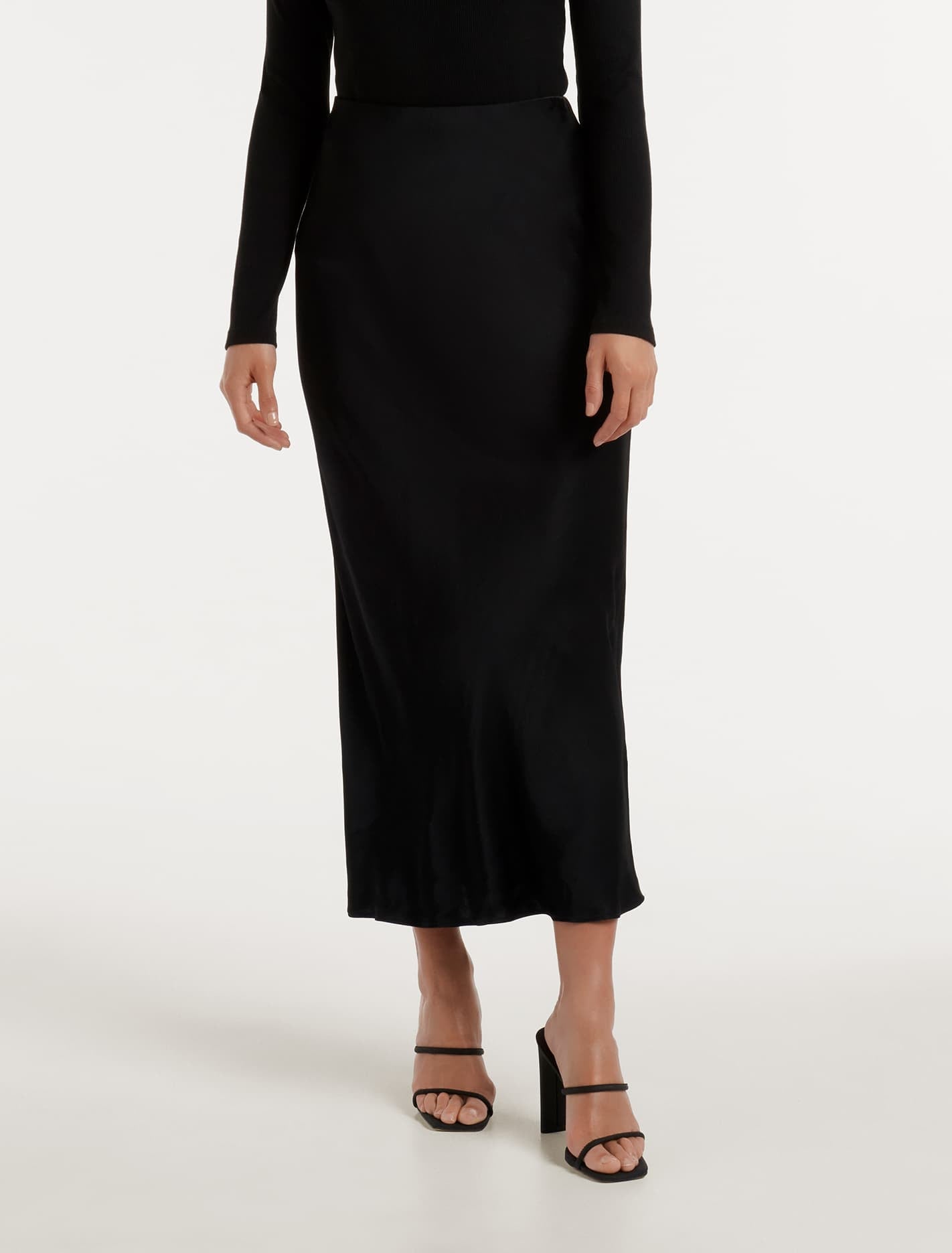 Portia Bias Cut Midi Skirt