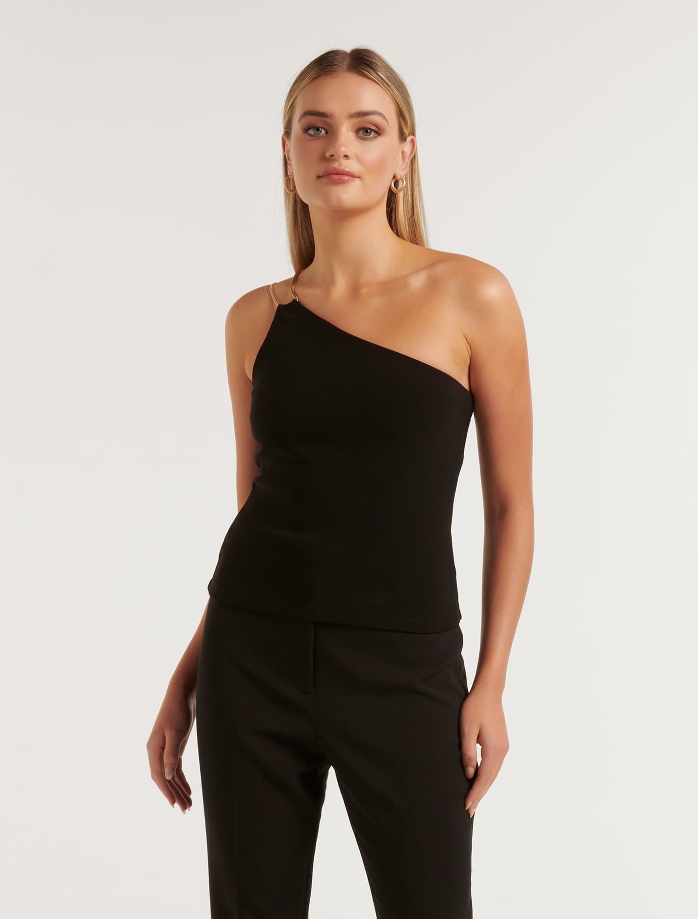Desi Chain One Shoulder Top