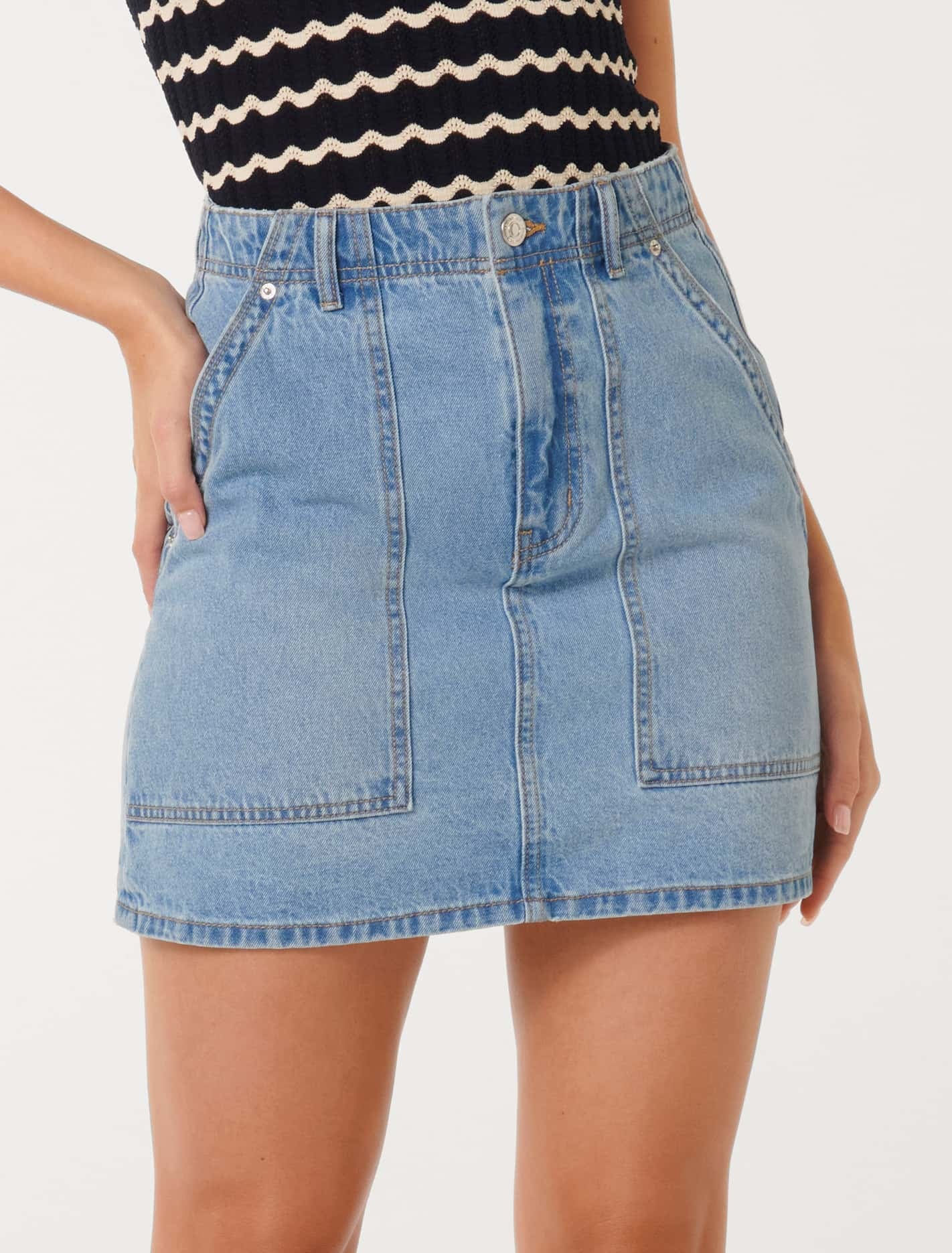 Darla Denim Mini Skirt - Women's Fashion | Forever New