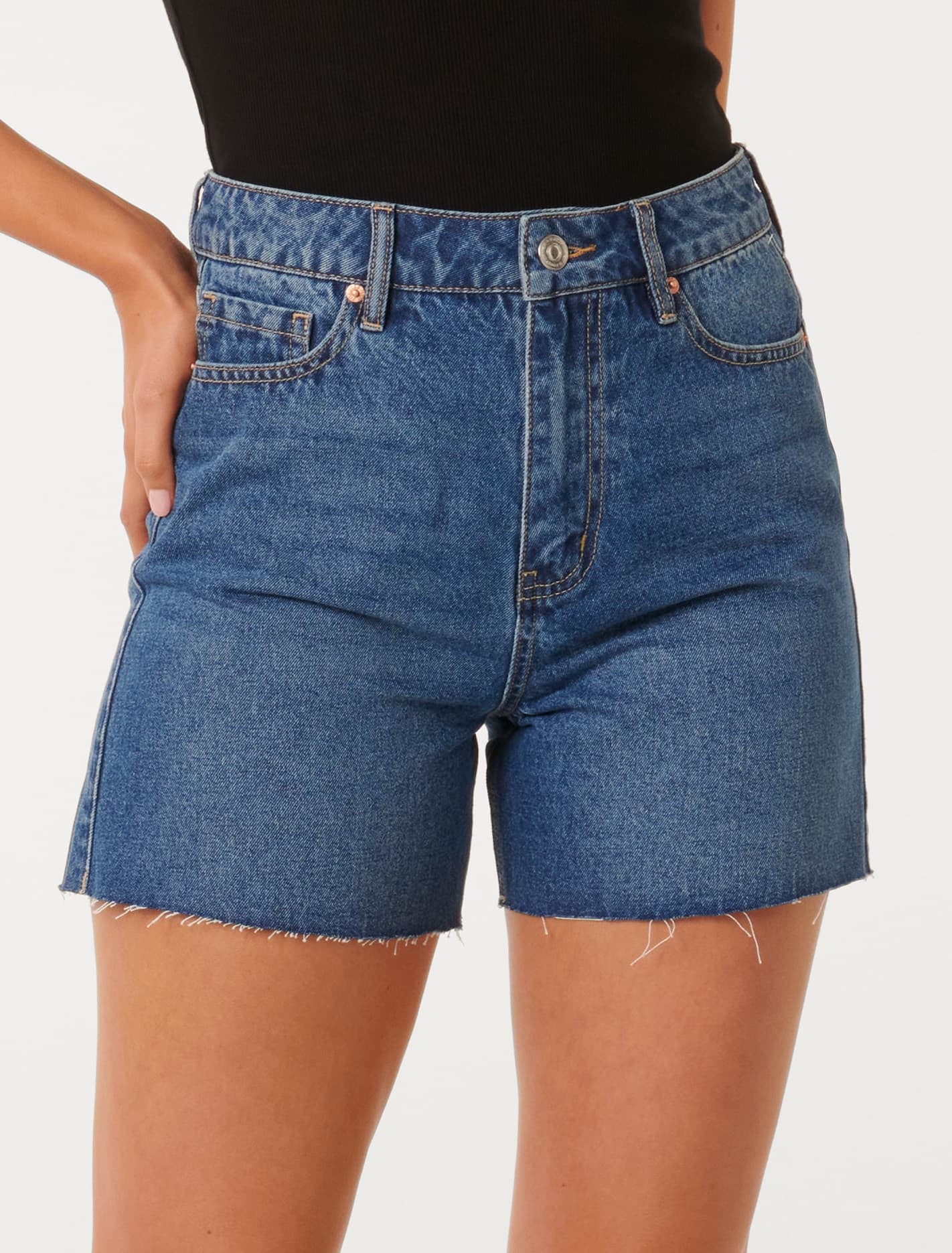 Stevie Denim Shorts - Women's Fashion | Forever New