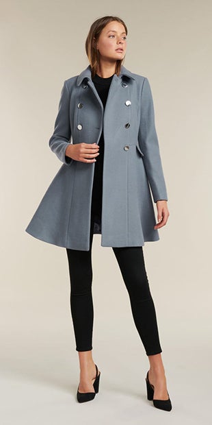 LOUISE FIT AND FLARE COAT