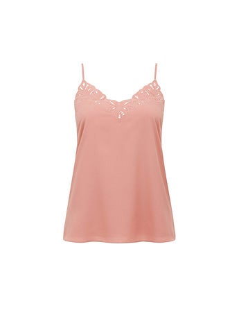 Rose Embroidered Cutwork Camisole