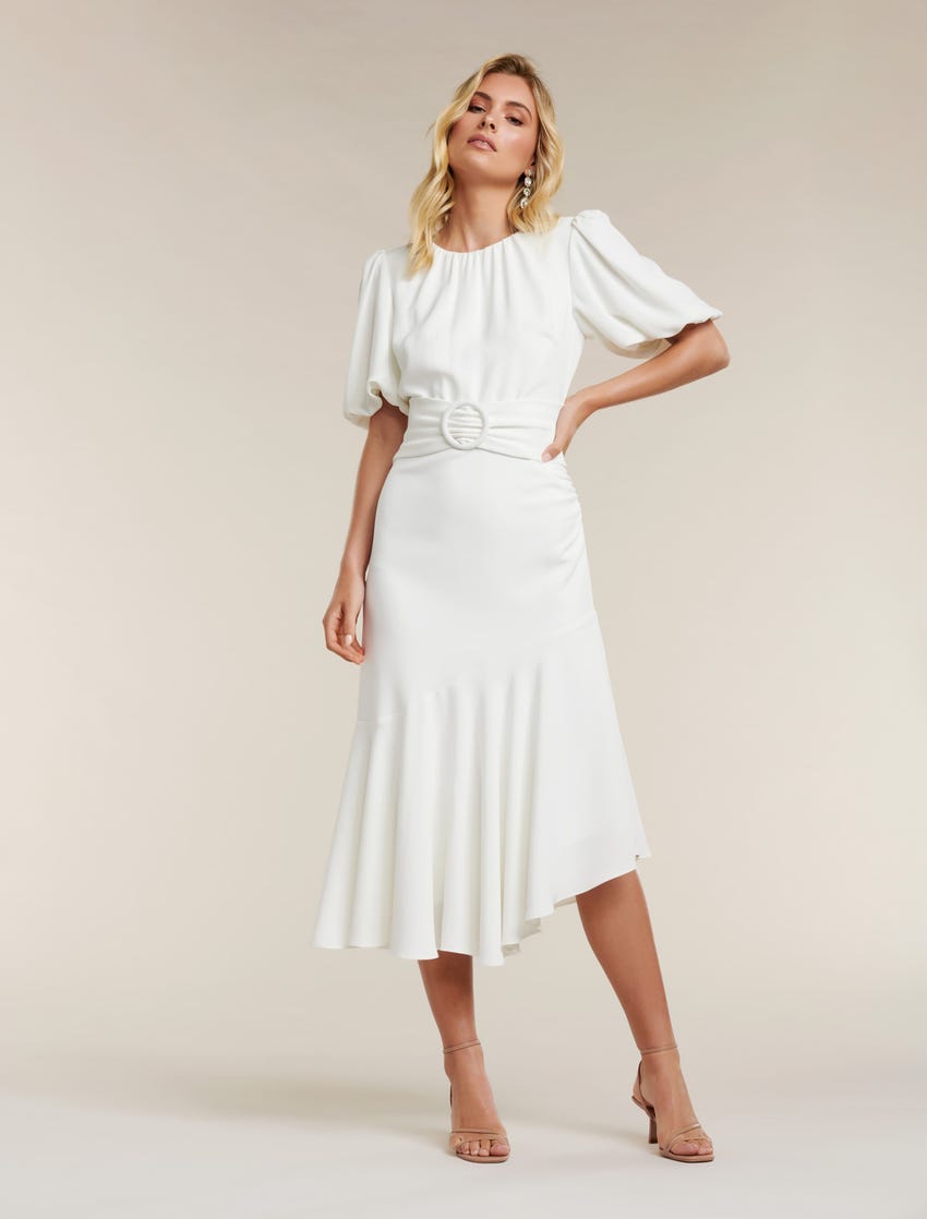 Kira Belted Linen Jumpsuit