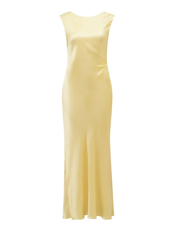 Eileen Open Back Satin Maxi Dress | Women's Maxi Dress | Formal Dress