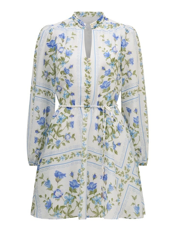 Tamila Printed Skater Mini | Women's Floral Mini Dress | Day Dress