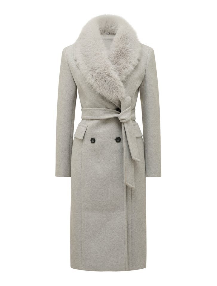 Chelsea Faux Fur Collar Coat