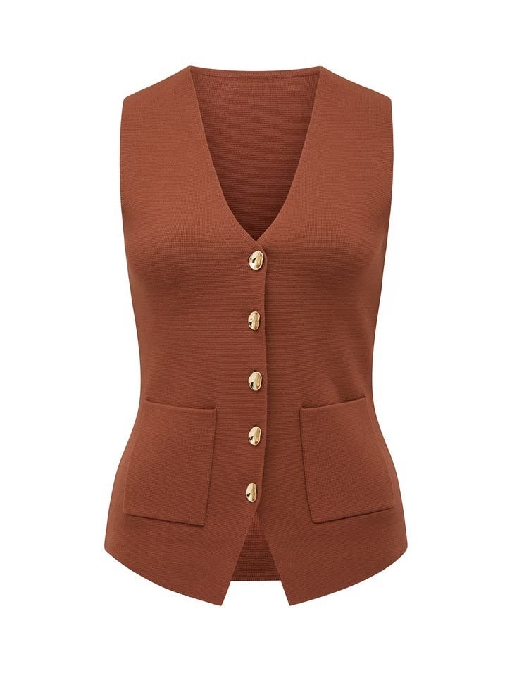Laura Knitted Waistcoat