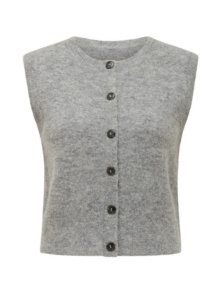 Meisha Button-Through Knit Tank