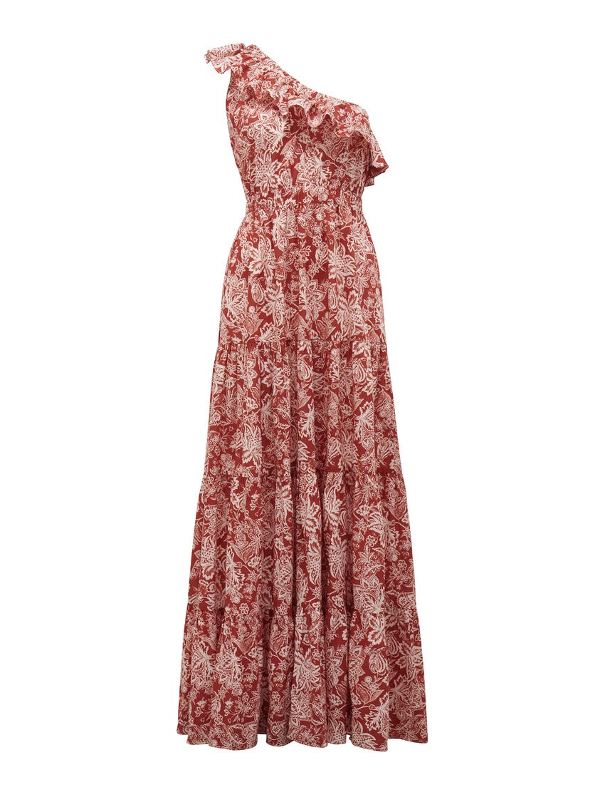 Carrie One-Shoulder Maxi Dress