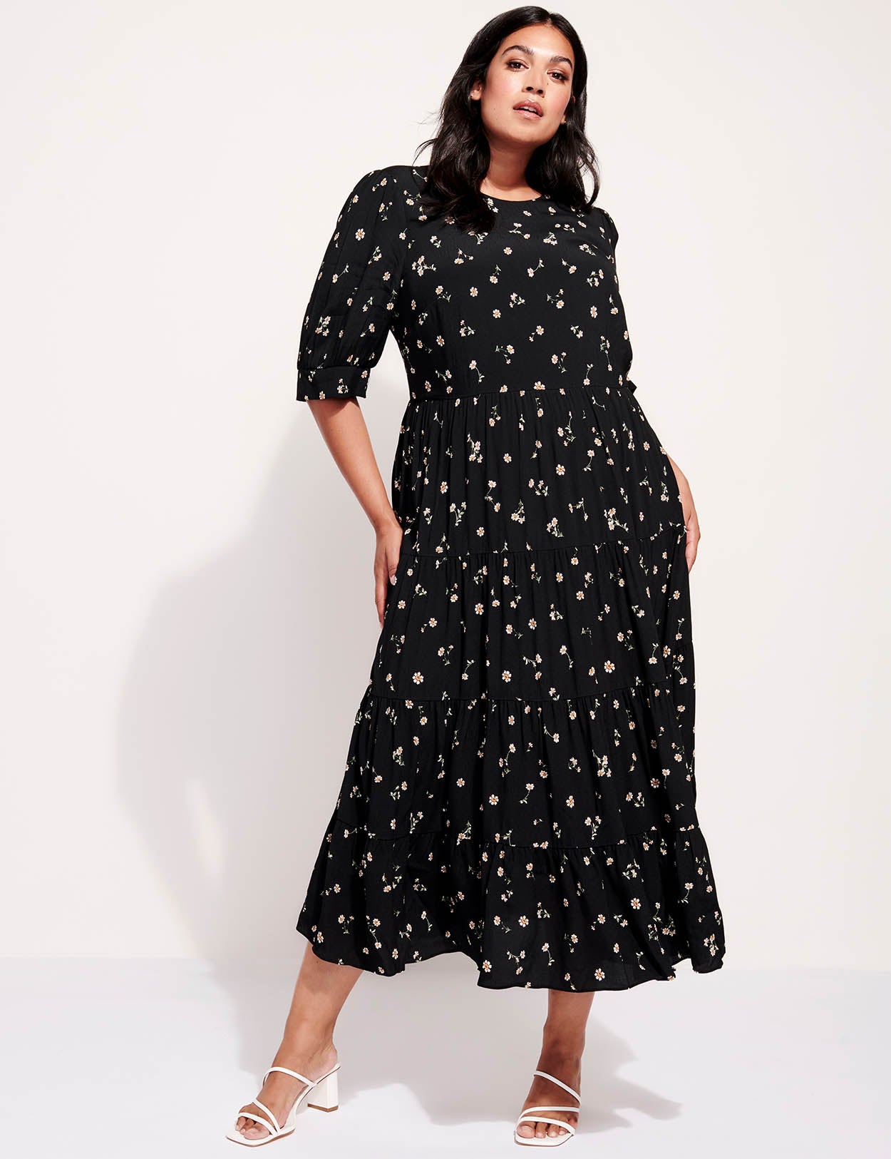 myer plus size evening wear