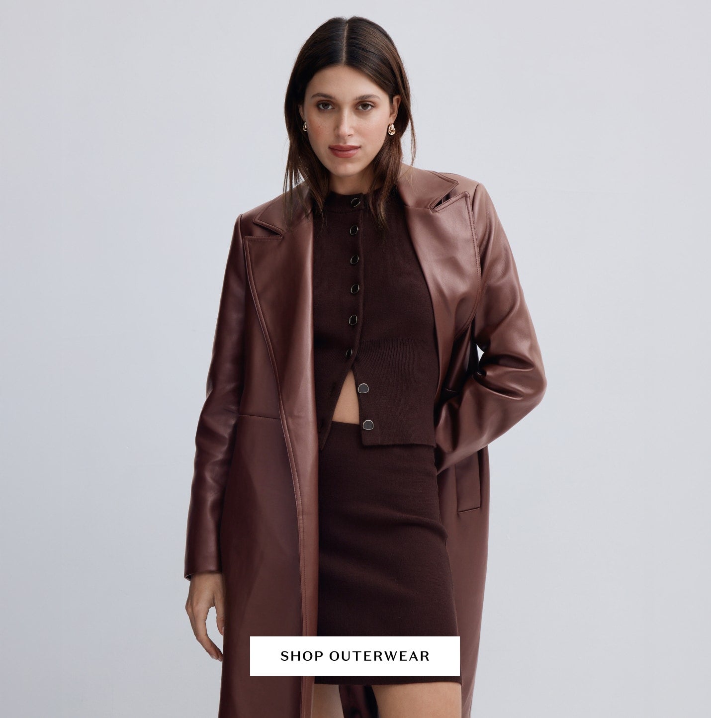 Forever New | Women's Outerwear | Women's Vegan Leather Trench 