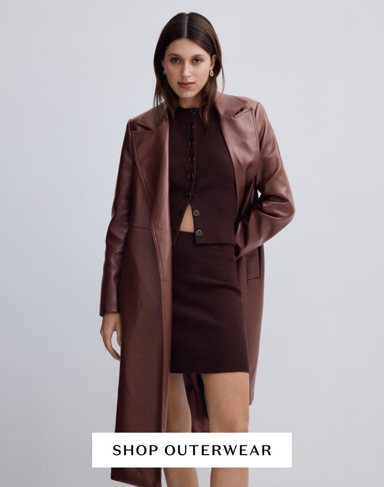 Forever New | Women's Outerwear | Women's Vegan Leather Trench 