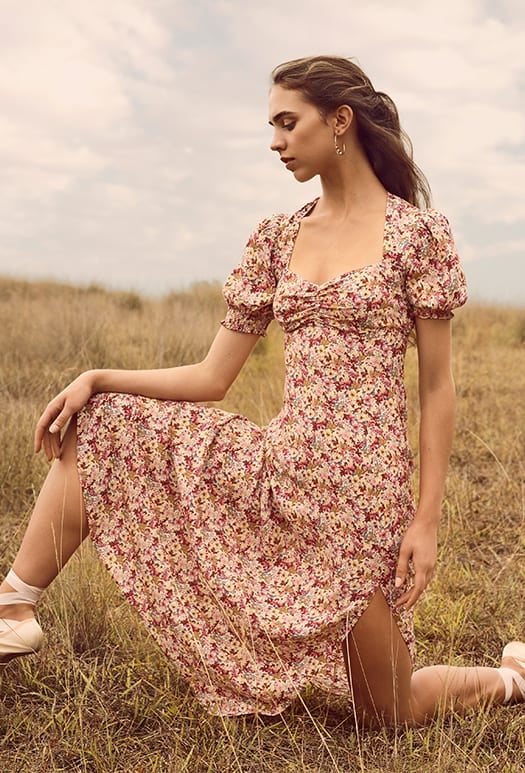 Nadine Short Sleeve Midi Dress