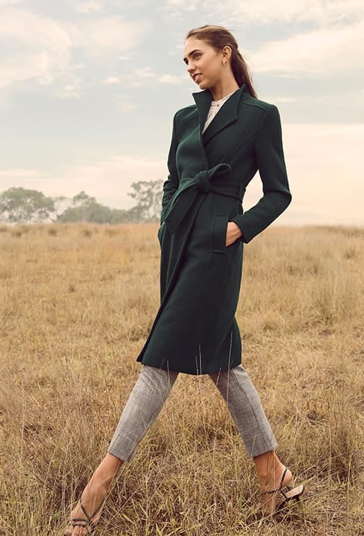 Heather Wrap Coat