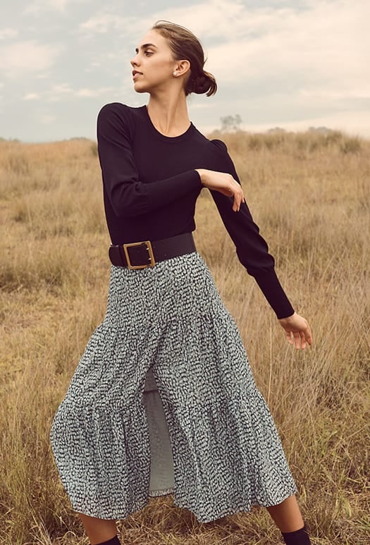 Tash Tiered Maxi Skirt