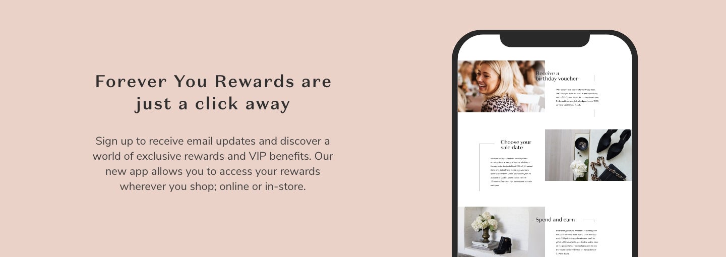 FOREVER YOU REWARDS ARE JUST A CLICK AWAY - Forever New App