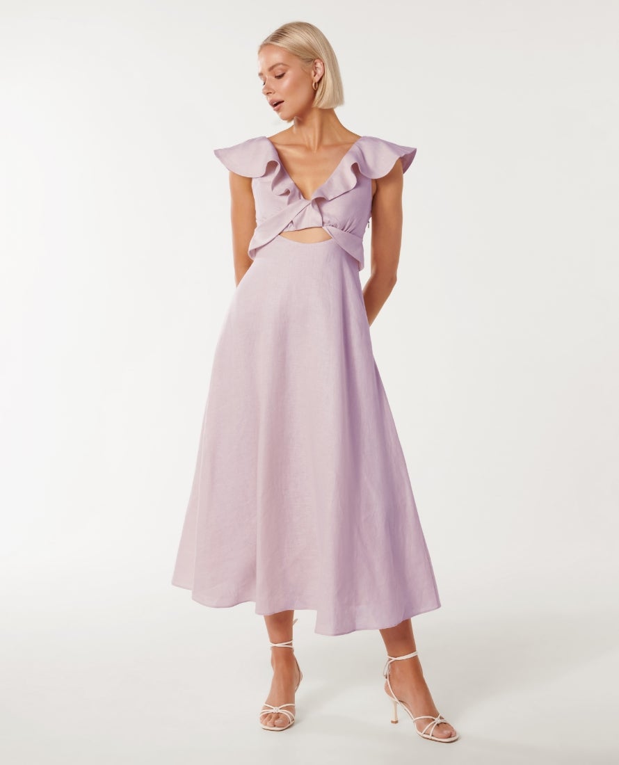 Forever New ruffle maxi dress in orange floral print | ASOS | Maxi dress  wedding, Ruffled maxi dress, Maxi dress