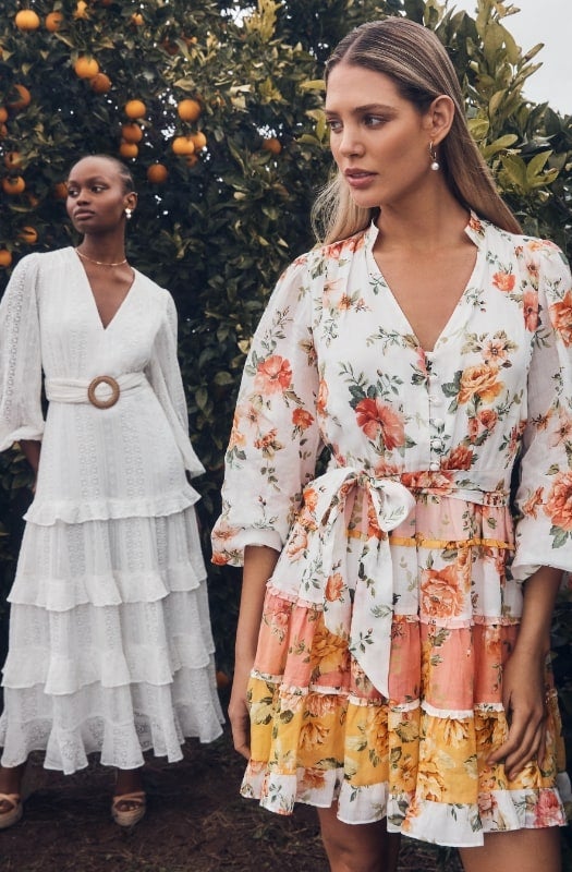 Josephine Tiered Midi Dress - Women's Fashion | Forever New