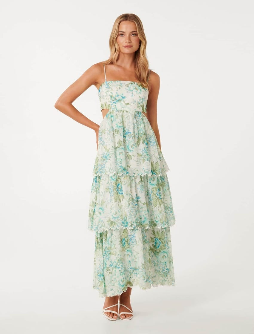 Shauna Tiered Cut-Out Dress