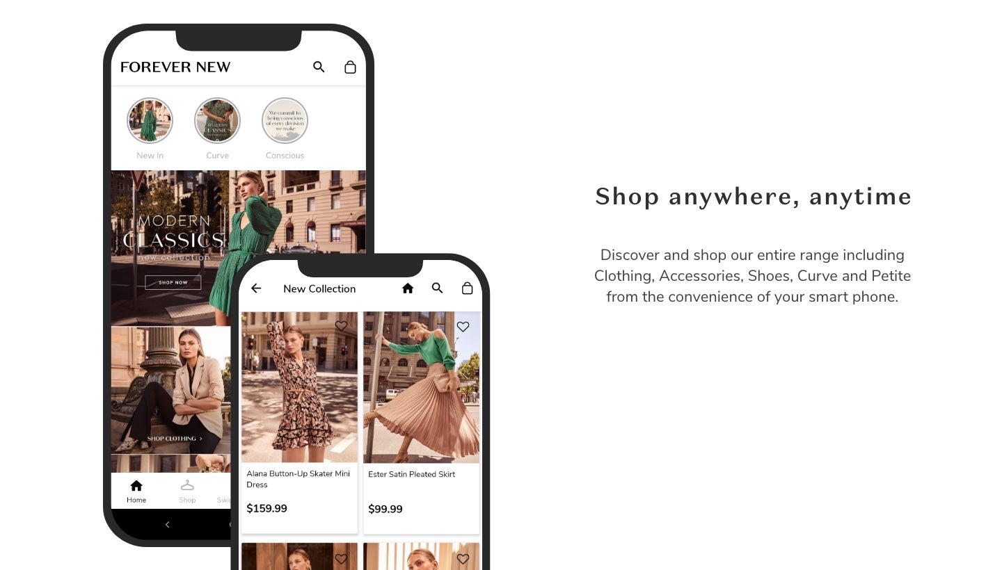 SHOP ANYWHERE, ANY TIME - Forever New App